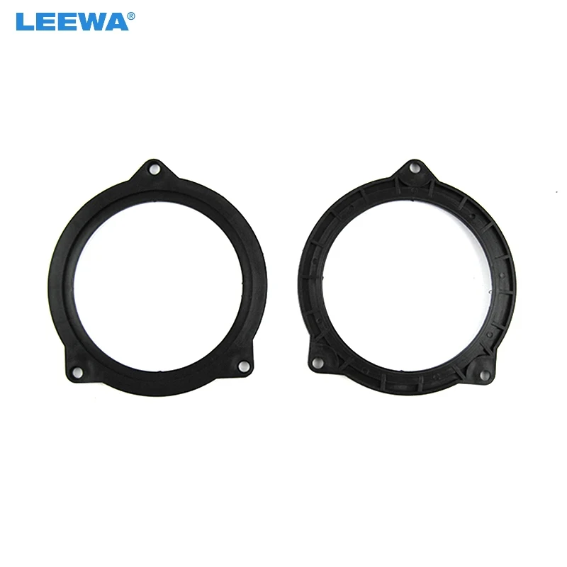 LEEWA 1Pair Car Rear Speaker Spacer Mats Adapter for BMW 5 Mediant Rear Door to 4