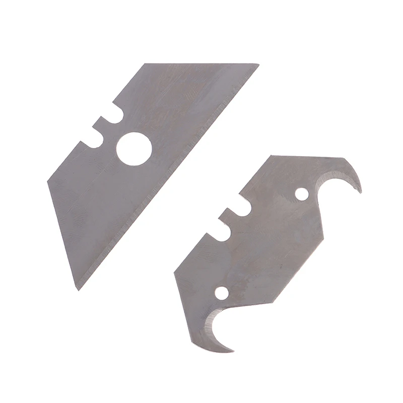 10Pcs Hook Knife Blade Dolphin Acrylic Board PVC Plastic Floor Construction Tool Cutting Horn Carpet Steel