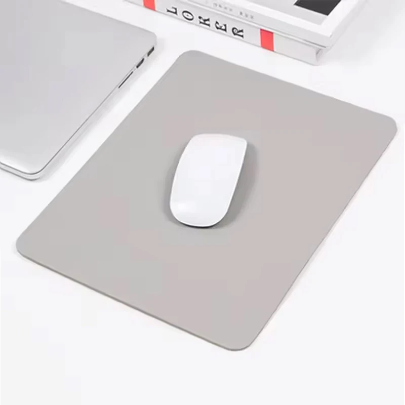 Premium PU Leather Mouse Pad Small Non Slip Gaming Mat for Laptop Waterproof Anti-Scratch Surface Easy to Clean Desk Accessory