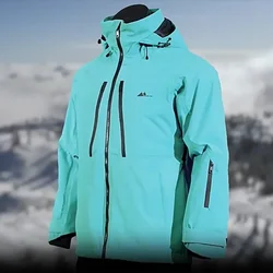 Cappotti da sci all'aperto abbigliamento sportivo da neve antivento impermeabile 2025 inverno con cappuccio da uomo giacche da Snowboard Mountain Woman Thermal