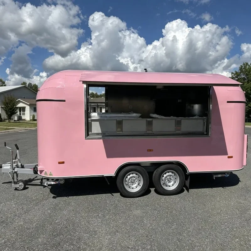 Customizable Fast Food & Street Food Trailers Coffee Carts Fully Equipped Ice Cream Trailer Ice Cream Truck Trailer