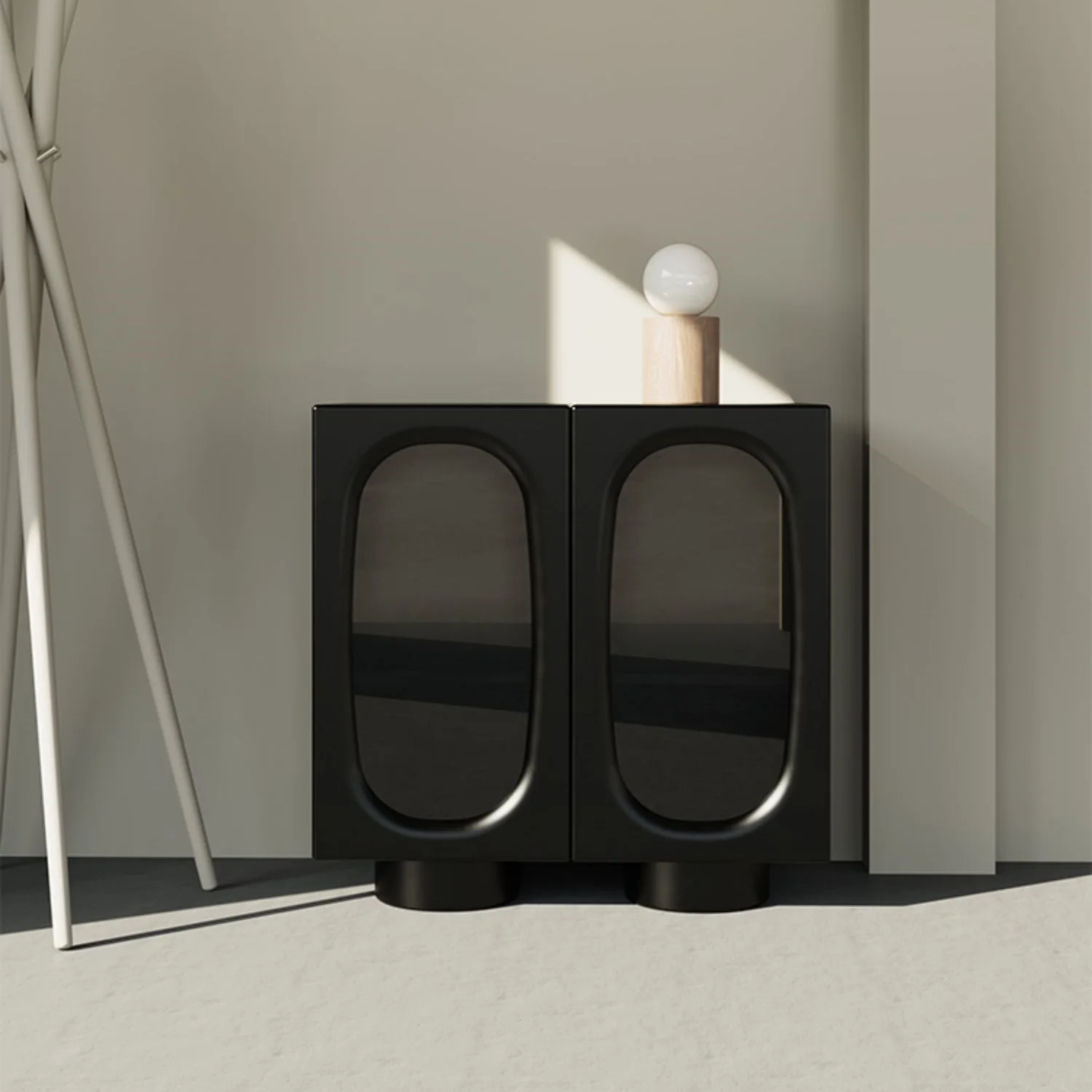 −xx Source Factory Modern Italian Designer Nightstand Home Bedroom Furniture Solid Wood Nightstands&