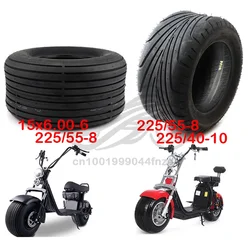 6/8/10inch Electric Scooter Vacuum Tires 225/55-8 Tire 225/40-10 Tyre 15x6.00-6 18x9.50-8 Front or Rear for Harley Chinese Bike