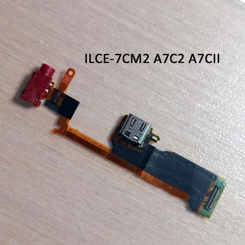 

Новый разъем типа C US-1011 и гибкий кабель микрофона, запасные части FPC для камеры Sony ILCE-7CM2 A7C2 A7CII