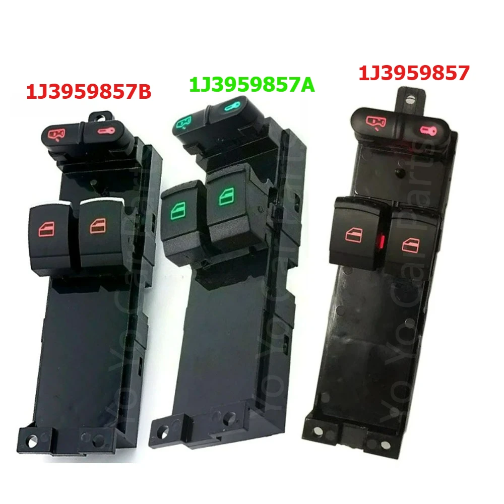 1J3959857A 1J3959857 1J3959857B Power Window Switch For VW Bora Golf Jetta MK4 Passat Seat For Skoda Fabia Octavia