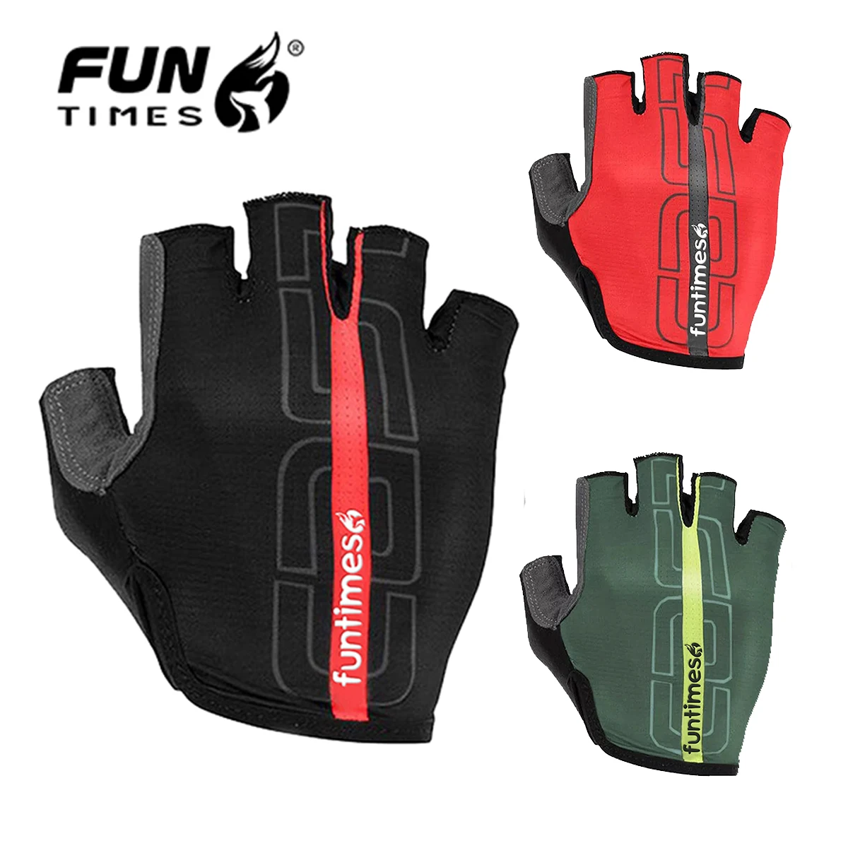 

Новые трехцветные летние перчатки для езды на мотоцикле и велосипеде с половиной пальца