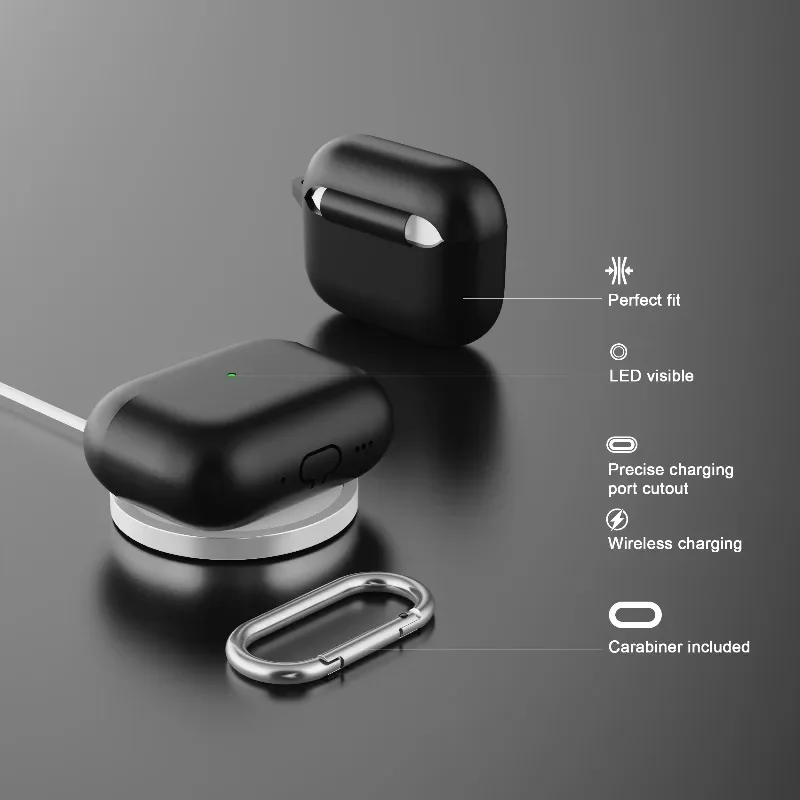 

For Apple AirPods Pro 3 2025 3rd Generation， Shockproof Soft Silicone Case With Cleaner Kit Earphone Cover