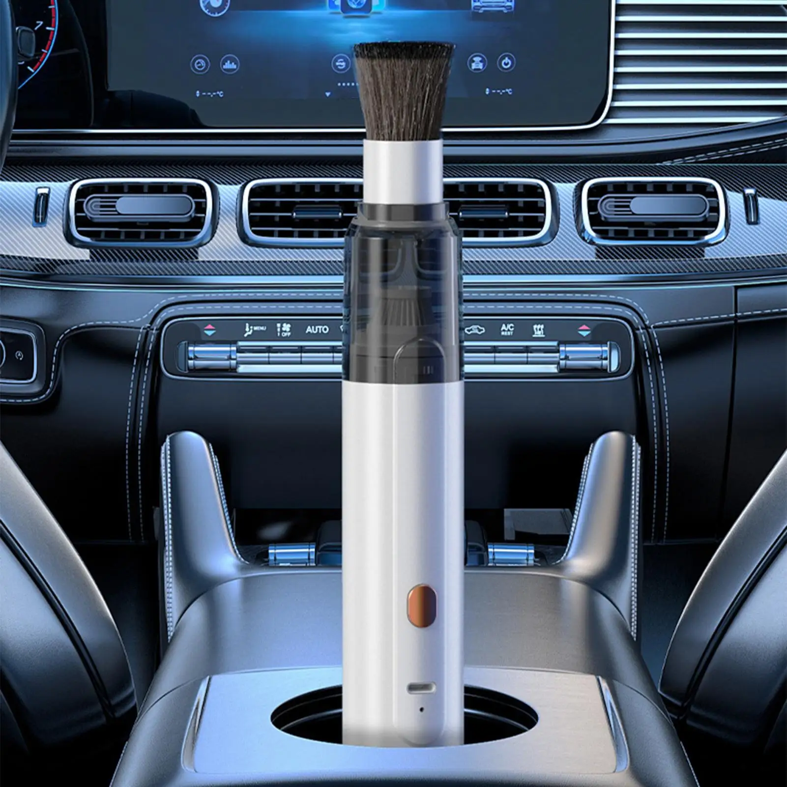 Cordless Car Vacuum Powerful Rechargeable Auto Handheld Blower Pet Hair Cleaner for Interior Carpets Seats Home Office RV
