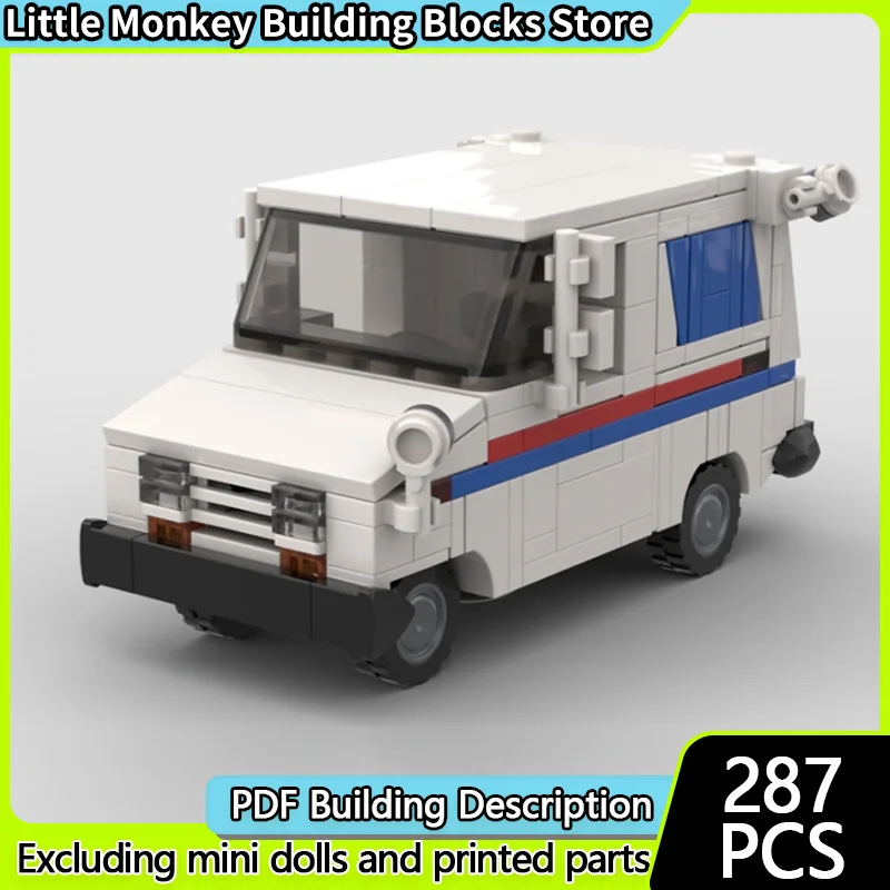 

Модель скоростного гоночного автомобиля MOC, строительные кирпичи, классический почтовый грузовик, модульная технология, детские праздничные подарки, сборные игрушки, костюм