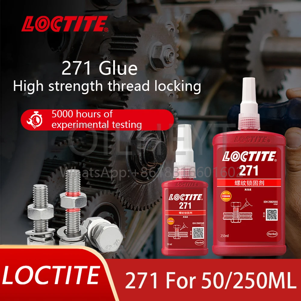 

Loctite 271 Screw Glue Thread Curing Agent High Strength High Temperature Resistant Anaerobic Glue Thread Locking