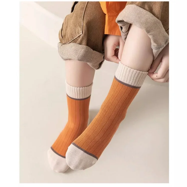 5 Paar Kindersocken, Frühlingssocken, Baumwollsocken, modische Socken mit geometrischem Buchstabenmuster für Jungen im Alter von 1–14 Jahren – Detail 6