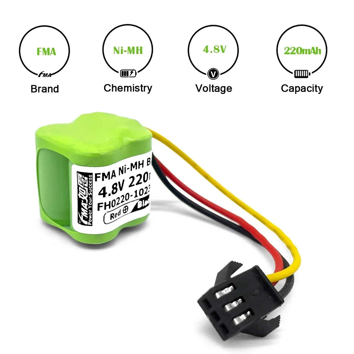 4.8V 220mAh Ni-MH Rechargeable Battery 1/3AAA4S for NIKKO AIR RACER P-51D Mustang RC Model Airplane Long-Lasting Power