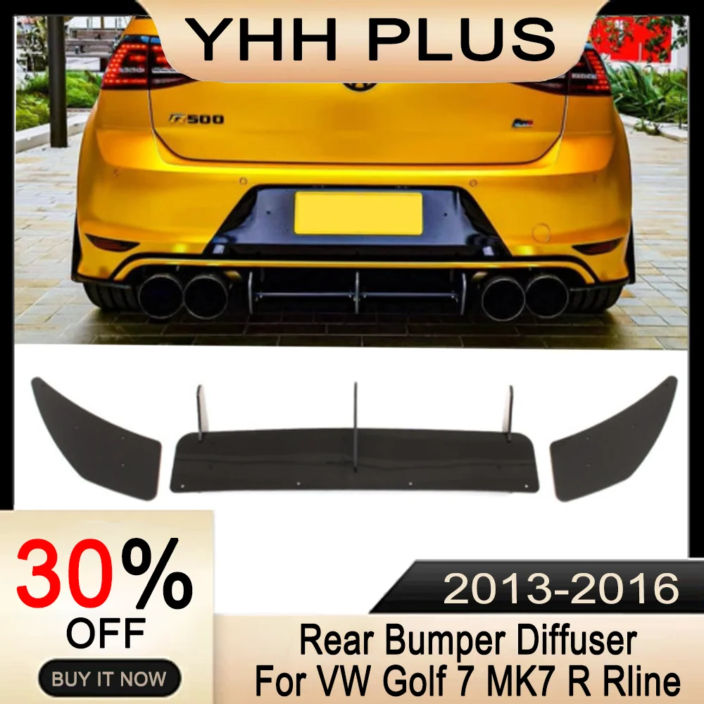 

MK7 Rear Bumper Diffuser Lip Splitter For Volkswagen Golf 7 R Rline 2013-2016 For VW GOLF7 MK7 Accessories Auto Exterior Parts