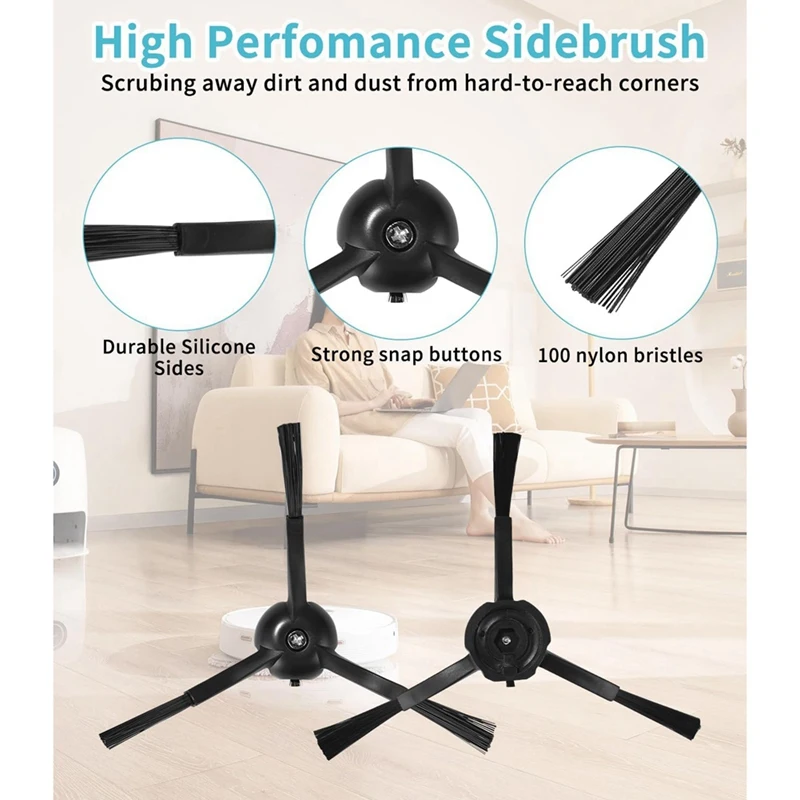 M14K-For Roborock S8 Maxv Ultra أكياس الغبار جهاز آلي لتنظيف الأتربة فرشاة جانبية رئيسية فلتر Hepa ممسحة القماش استبدال أجزاء