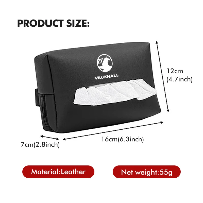 Car Styling Tissue Bag Armrest Box Paper Towel Interior Organizer Accessories For Opel Corsa D Astra G H J K F Mokka C Zafira B view 6