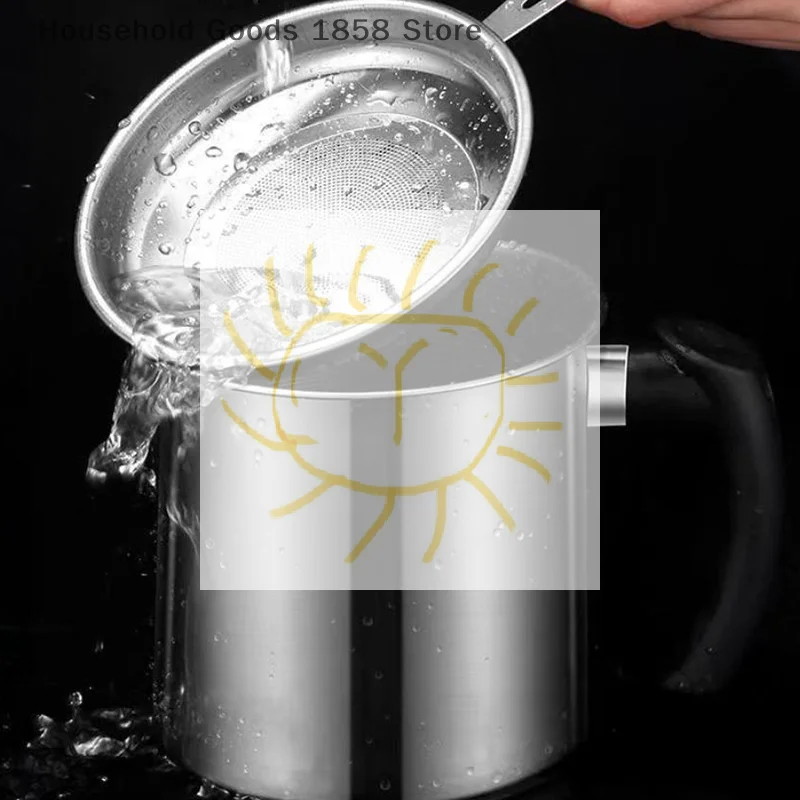 Wytrzymały pojemnik na olej ze stali nierdzewnej z wbudowanym filtrem - łatwa konstrukcja do odwrócenia, szczelny i wygodny do użytku w kuchni i restauracji