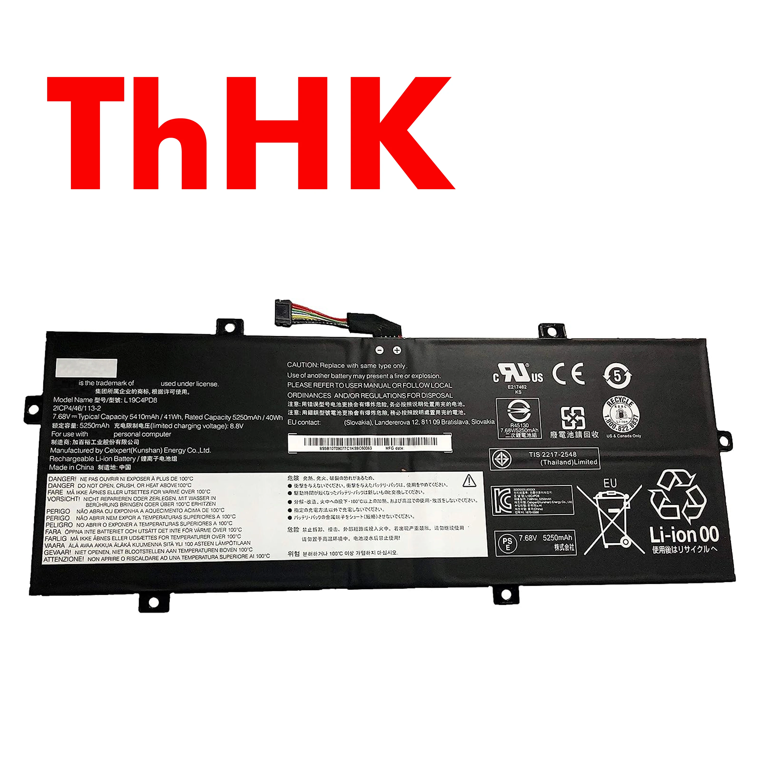 Genuine Original 41Wh L19M4PD8 L19C4PD8 5B10X87839 SB10X87838 5B10X87836 SB10X87837 Battery For Lenovo Yoga Duet 7-13IML05