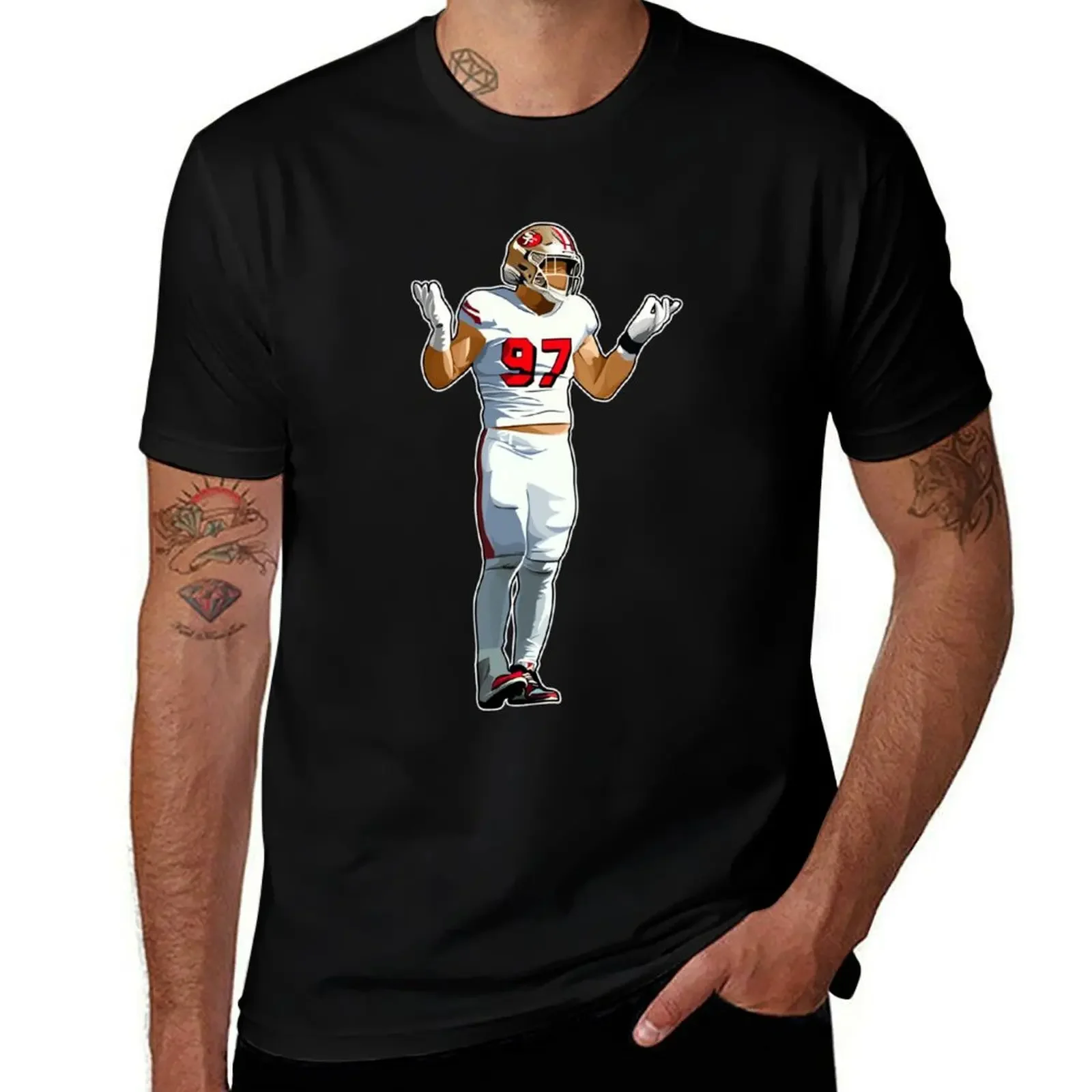 

Nick Bosa Celebrates T-Shirt custom shirt anime tshirt t shirt men 100℅ cotton