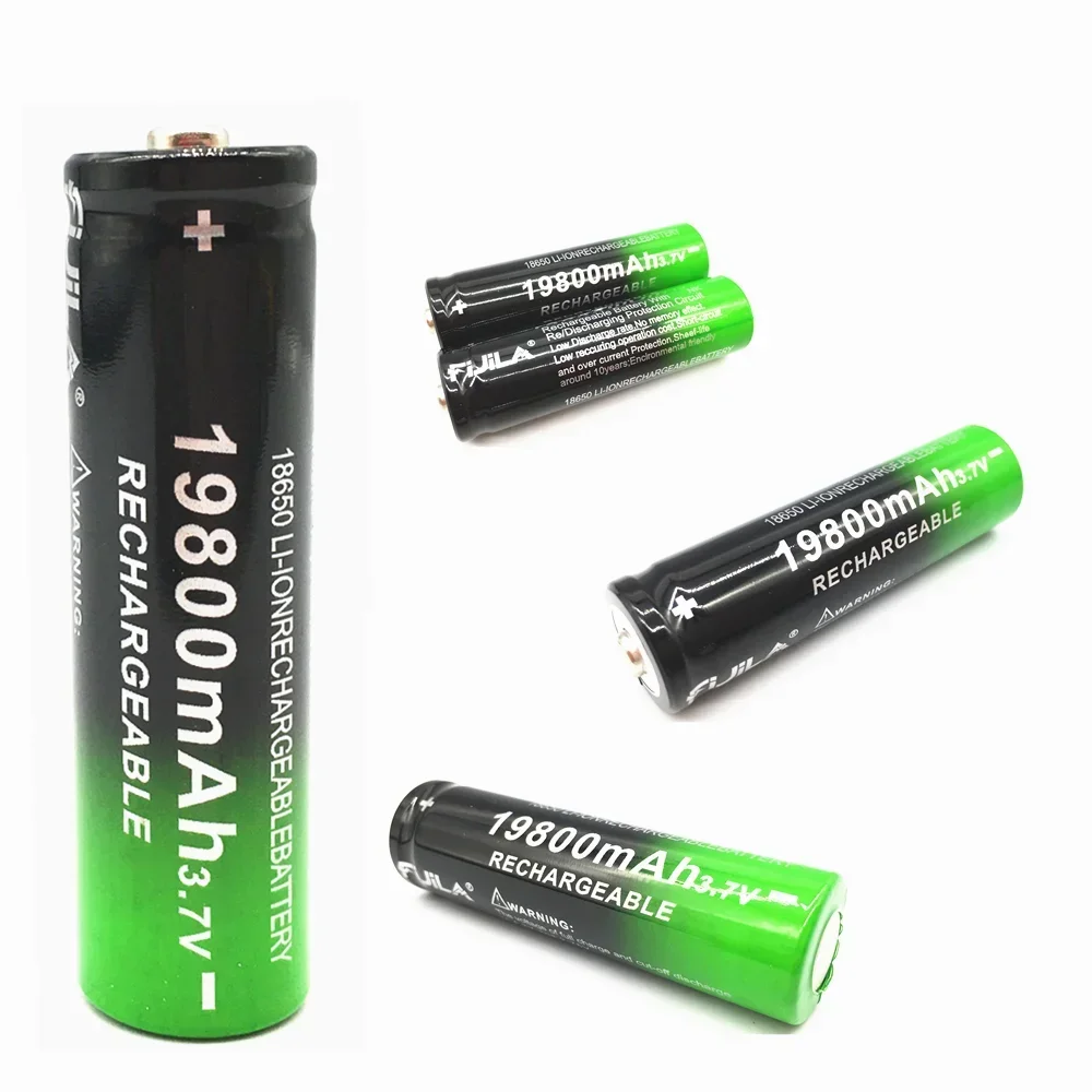 2024 18650 batteria agli ioni di litio 19800mah batteria ricaricabile 3.7V per torcia a LED o vari dispositivi elettronici batteria