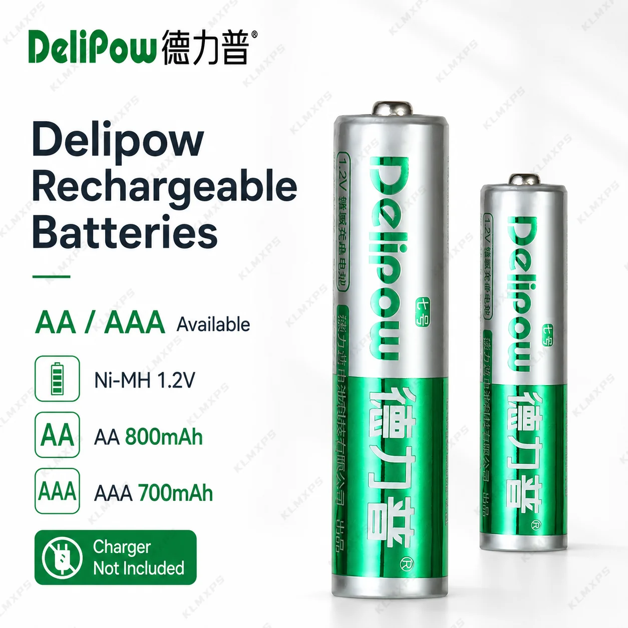 

AA AAA Ni-MH Rechargeable Batteries 1.2V 800mAh 700mAh Reusable Battery for Mouse Toy Remote Control 2/4/8/12/20PCS