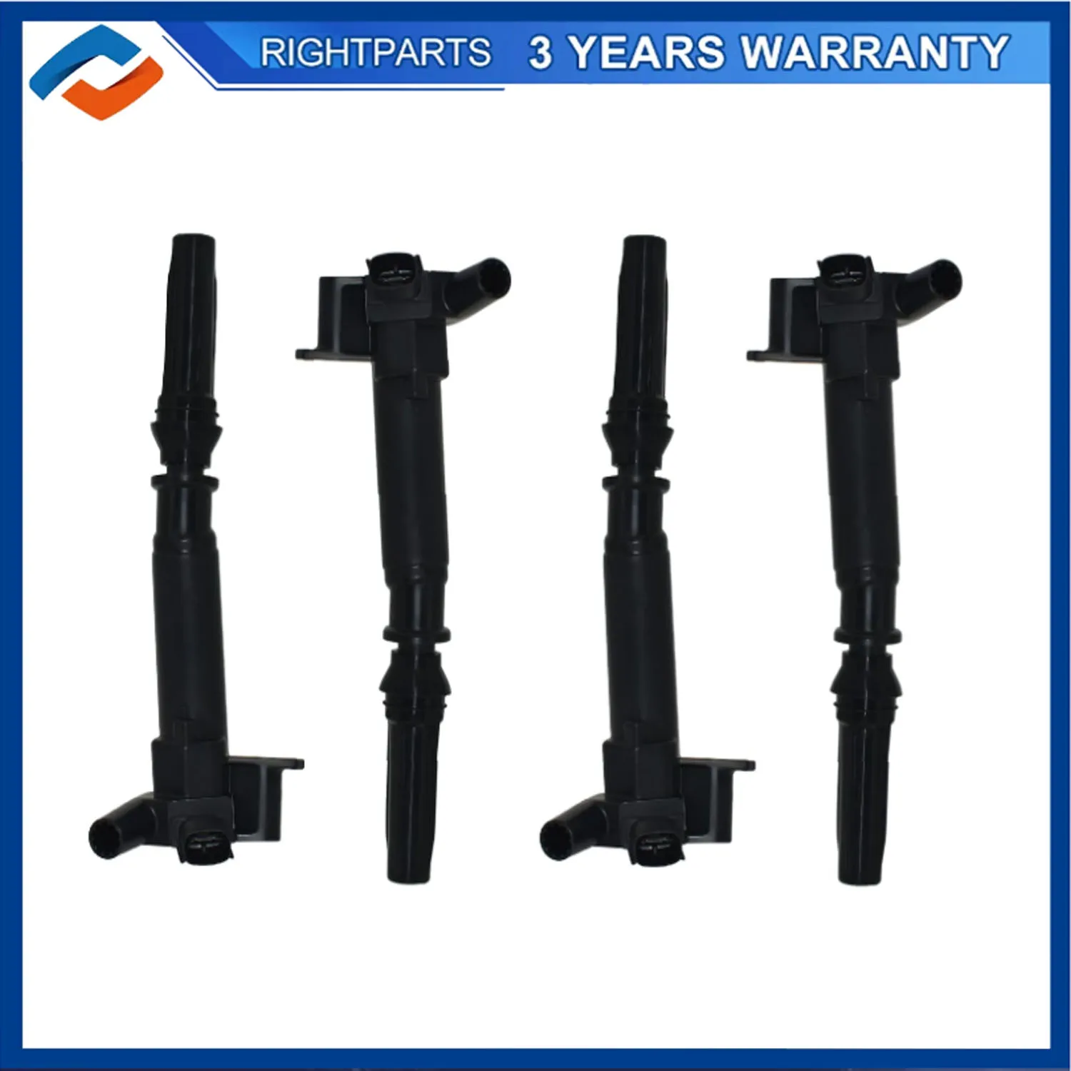 4PCS UF631 AL3E-12029-AC Auto Engine Right Ignition Coil For Ford F250 F350 F150 6.2L Misfire Fix Engine Replace