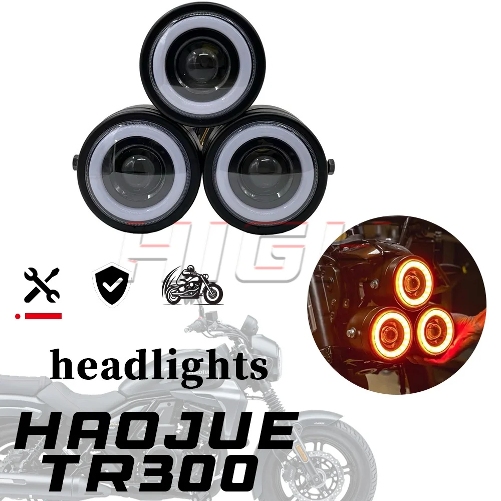 

HAOJUE 300 headlight assembly three-eye retro headlight 300 TR 300tr