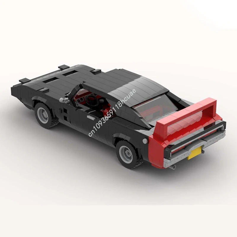 1862 Uds. MOC Dodgess Charger Daytona modelo bloques de construcción Modular niños arquitectura creativa juguetes DIY ladrillo regalos de navidad