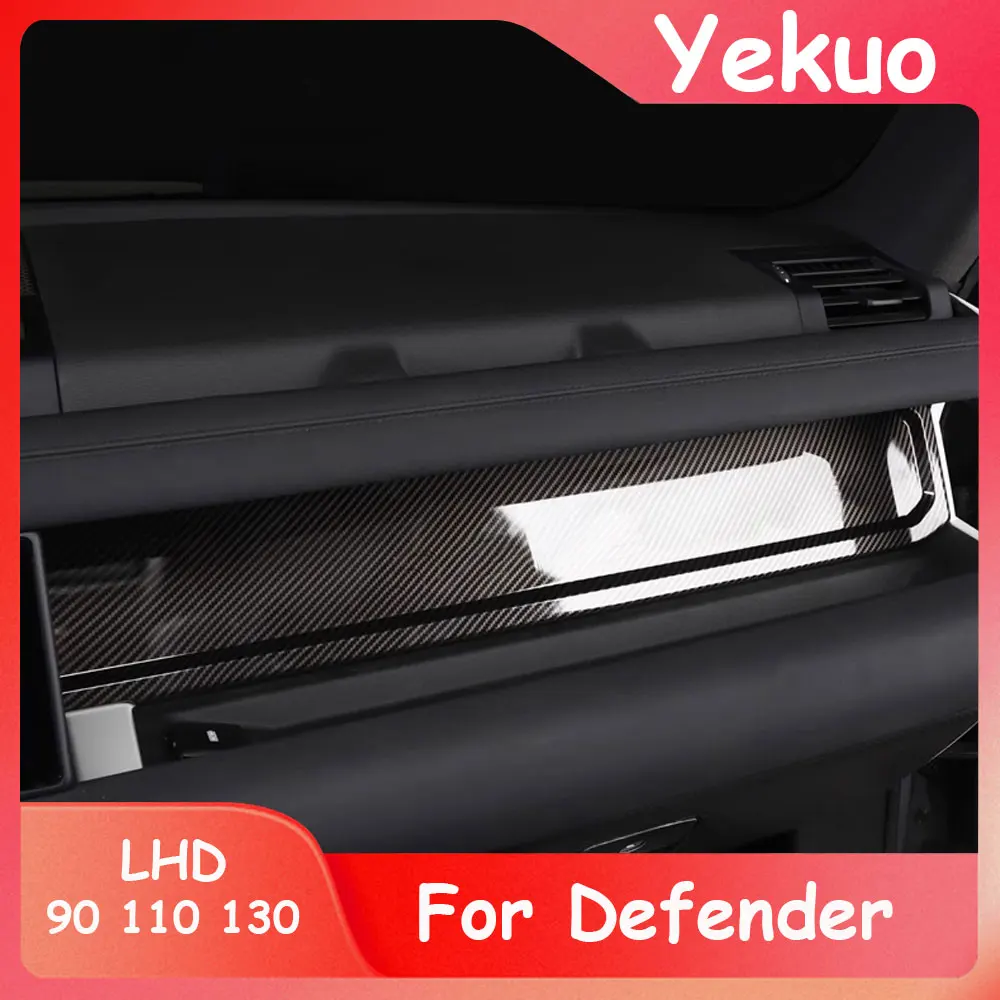 For 2020-2026 Land Rover Defender 90 110 130 carbon fiber instrument panel lettering panel interior decoration sticker