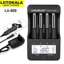 Liitokala Lii-500 Lii-PD4 Lii-S1 lii-S2 lii-S4 do ponownego ładowania z ładowarką 18650 dla 3.7V 21700 26650 20650 18350 AA AAA