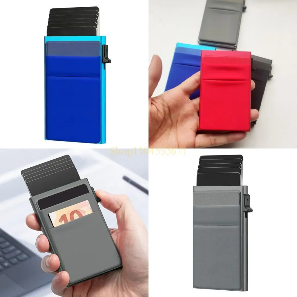 Best Seller Strong Shielding Metal Card Carriers with Expandable Slot Capacity Ergonomic Designs Card Wallet Cash Storage Bag