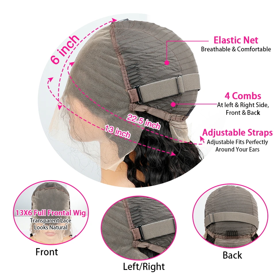 Peluca de cabello humano vietnamita virgen con frontal de encaje 13x4, color marrón chocolate transparente, Body Wave, #4 marrón, densidad 220%, frontal de encaje HD 13x6, color marrón chocolate, Body Wave 13x4 con frontal HD 8