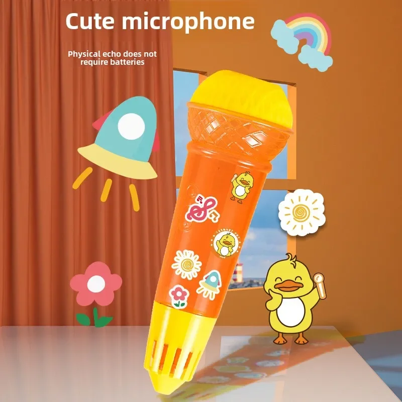 24 cm spezielles großes Echo-Mikrofon, physisches Gesangsspielzeug für Kinder, Musik, Aufklärung, Produktionspraxis