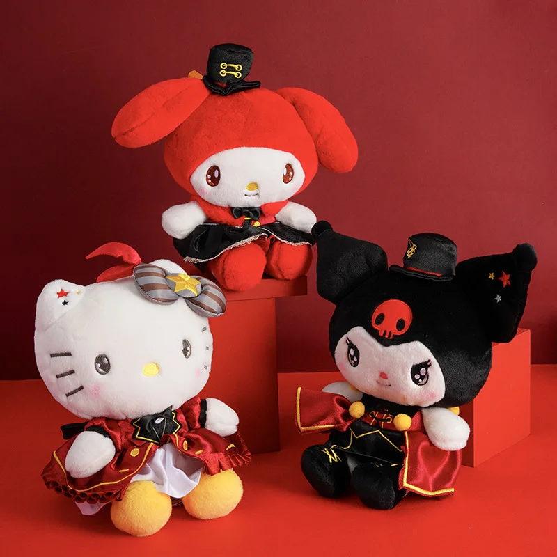 20 cm Hoge Kwaliteit Echt Sanrio karaktersMagical Girls My Melody Kuromi Cinnamoroll Kt Kat Knuffel Anime Knuffels