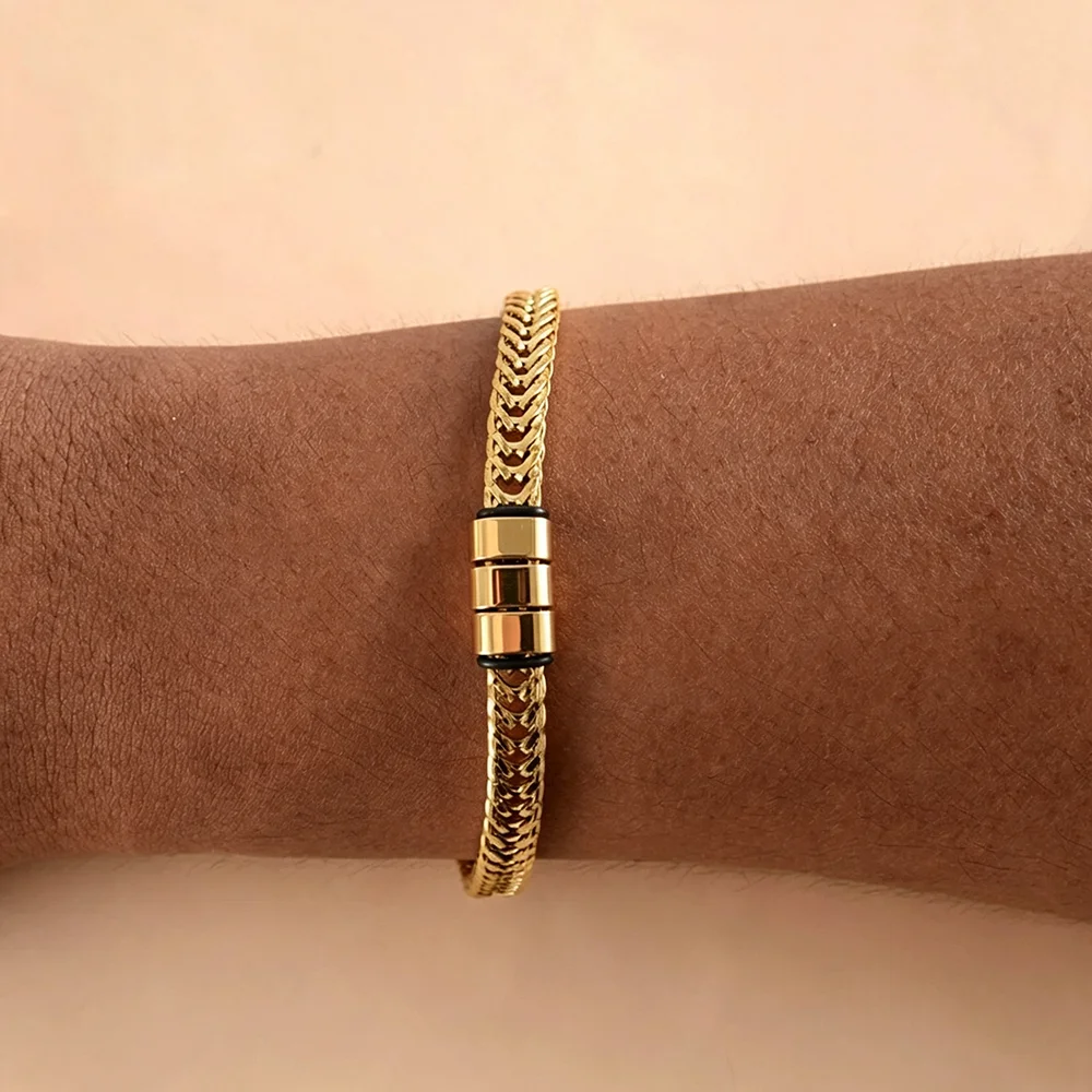 Street Fashion Guys - Thick Franco Cuban Link Bracelet American