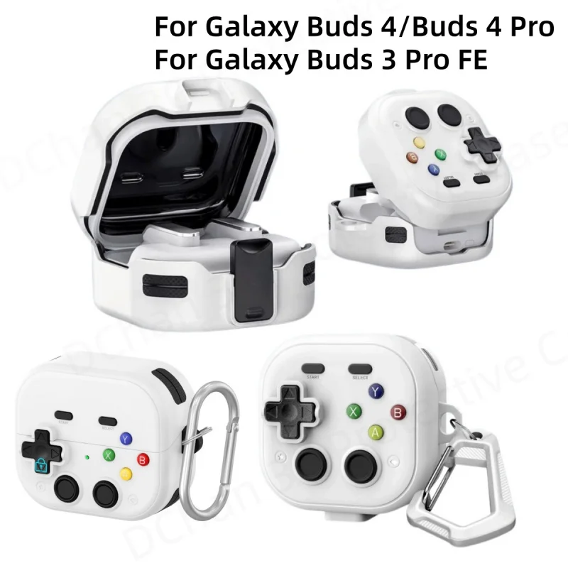 2026 For Buds 4/4 Pro Buds 3/Buds 3/Buds 3 Pro Game Cover Rugged TPU Shell For Samsung Galaxy Buds3 FE Buds4 Buds 4 Pro Earbuds