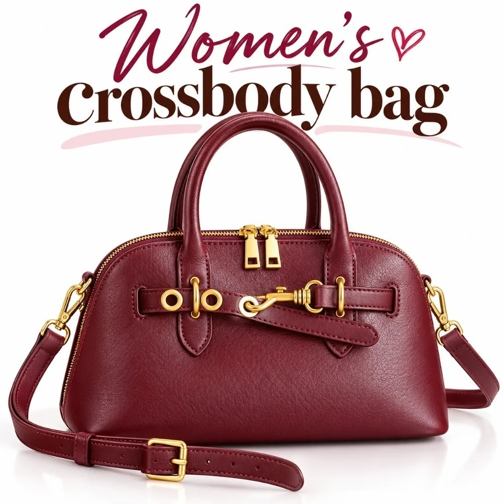 Women Leather Shoulder Bag Elegant Trendy Handbag Unique Premium Texture Crossbody Purse for Casual Outing Work Shopping Party