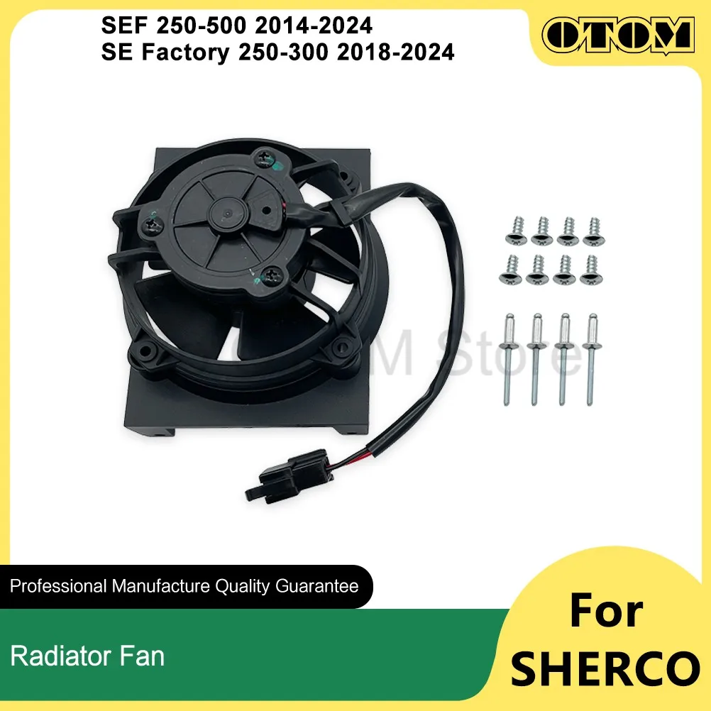 Motorcycle 2014-2024 Radiator Fan Cooling Cooler With Bracket For Sherco SE Factory 250 300 SEF 250 300 350 400 450 500 Bikes