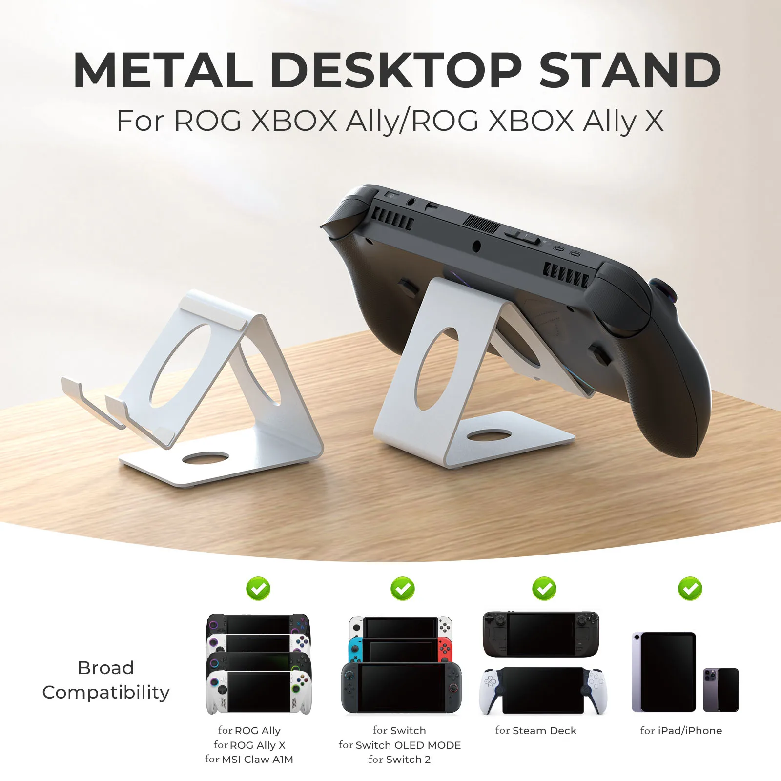 دعامة تخزين الكل في واحد لـ ROG Xbox Ally/لـ ROG Xbox Ally X وSwitch 2/لرف تخزين سطح البخار #5