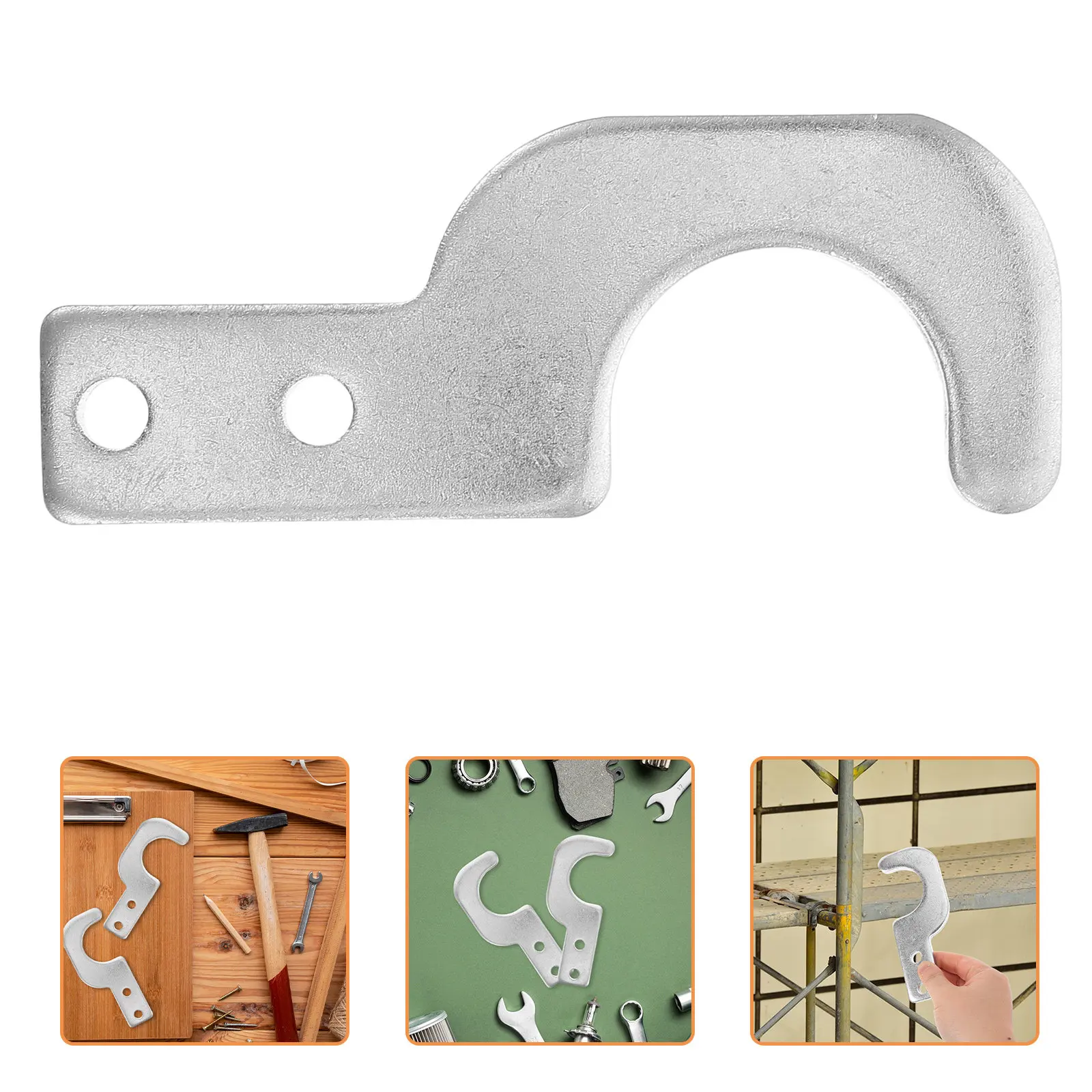 2Pcs Universal Scaffold Board Hanging Brackets Quick Install Heavy Duty Support Clamps for Secure Step Platforms Scaffolding
