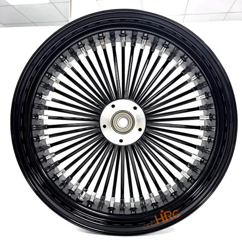 

Motorcycle Wheel Steel Fat Spoke 16 18 19 20 21 23 Inch 40 48 52 60 80 Spoke Black Chrome Front Rear Tubeless Rim Set Motorcycle
