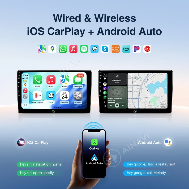 Ainavi Radio mobil untuk Renault Clio 3 2005-2014, CarPlay nirkabel Android Auto 4G pemutar Multimedia navigasi GPS 2din Autoradio