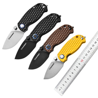 Harnds Bee Front Flipper Pocket Knife with D2 Steel Blade and G10 Handle Advanced EDC Knife, Suitable for Camping and Hiking