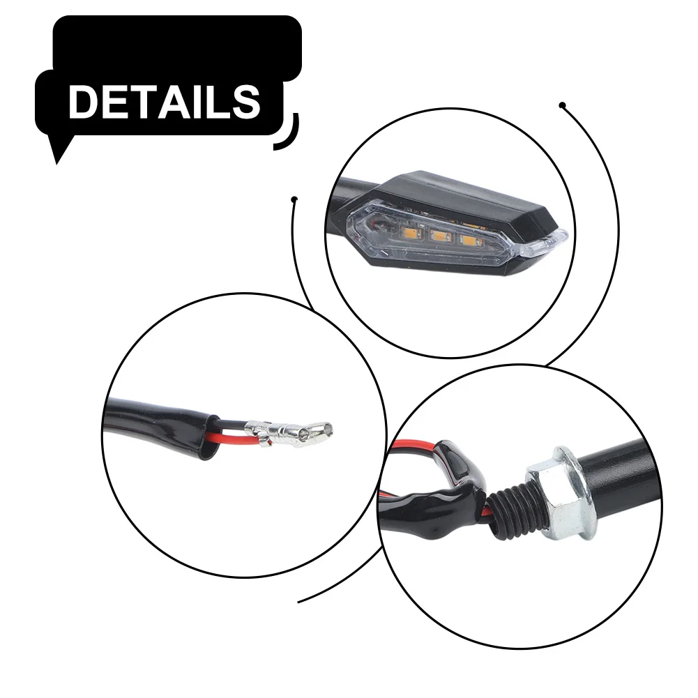 LED Motorcycle Turn Signal Lights with Balanced Two Sided Indicators to Enhance Safety and Visibility on Various Models