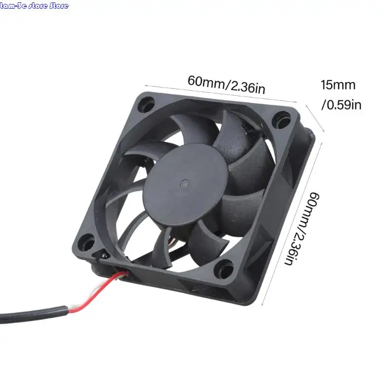 D0UA 60x60x15mm USB 5V電子冷却ファンローノイズコンピューター電子ブラシレス