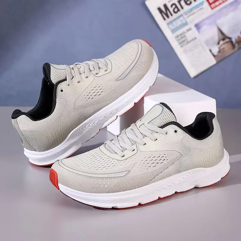 Popular Wide Last Breathable Men's and Women's Sports Shoes Loose, Comfortable and Lightweight Men's Running Shoes