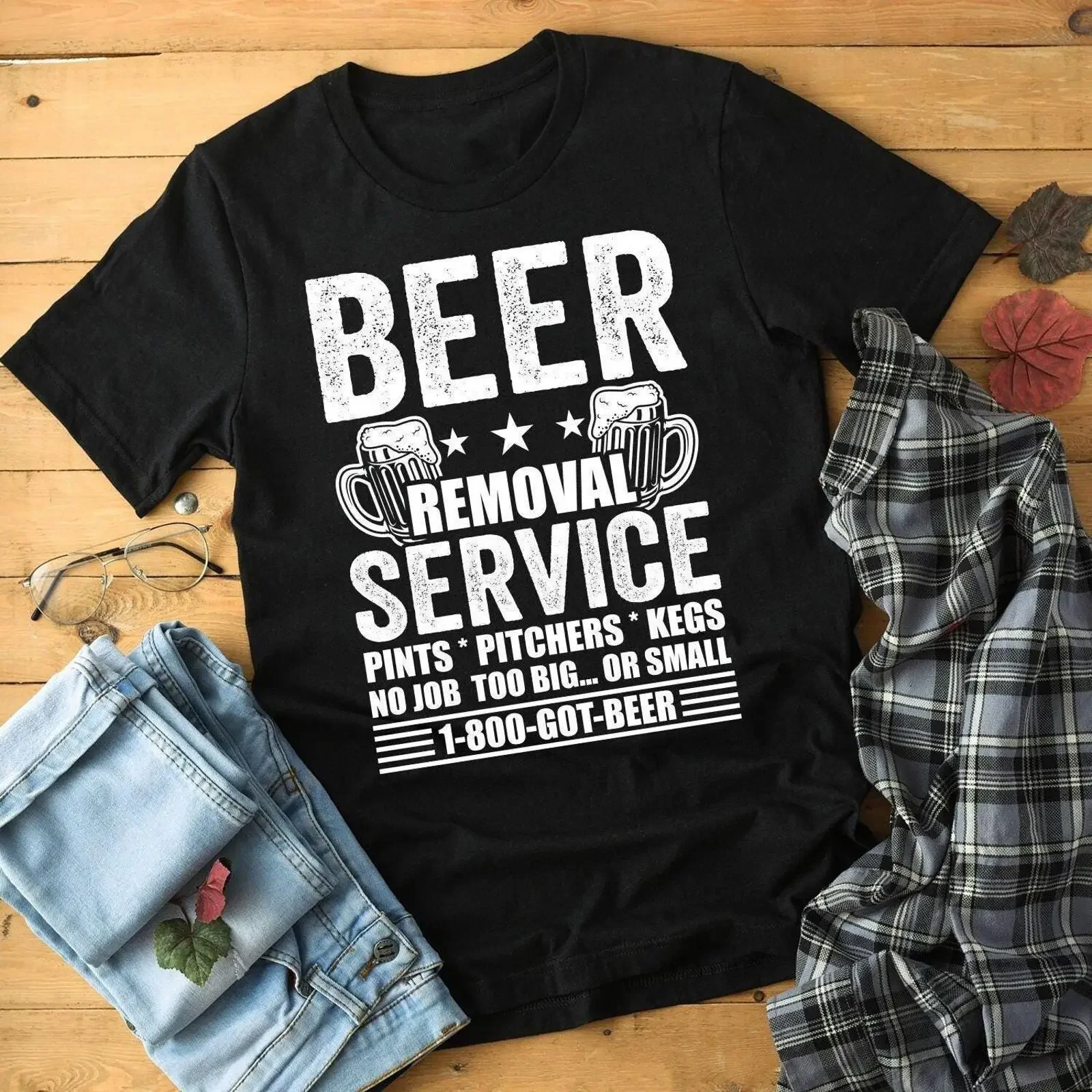 Beer Removal Service T Shirt Funny GifT For  vintage Washed graphic Stretched Soft fashion Stylish Unisex Breathable