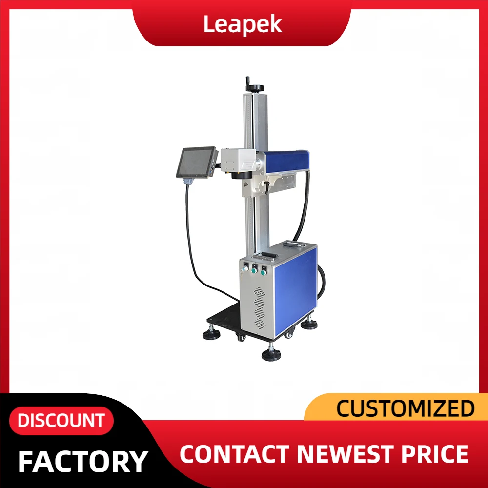 High-Speed Flying Fiber UV CO2 Laser Marking Machines PET PE PVC Barcode QR Code 20W 30W Online Bottle Tubing Serial Marking