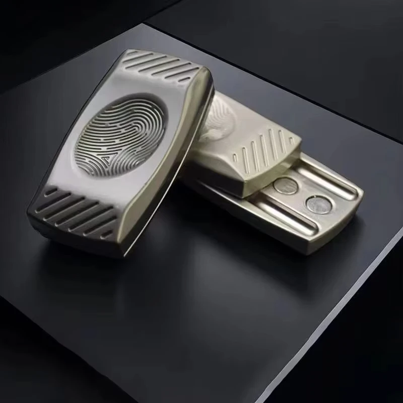 지문 Fidget 슬라이더 자기 촉각 슬라이더 EDC Fidget 슬라이더 금속 Fidget 장난감 ADHD 도구 성인 불안 스트레스 릴리프 장난감