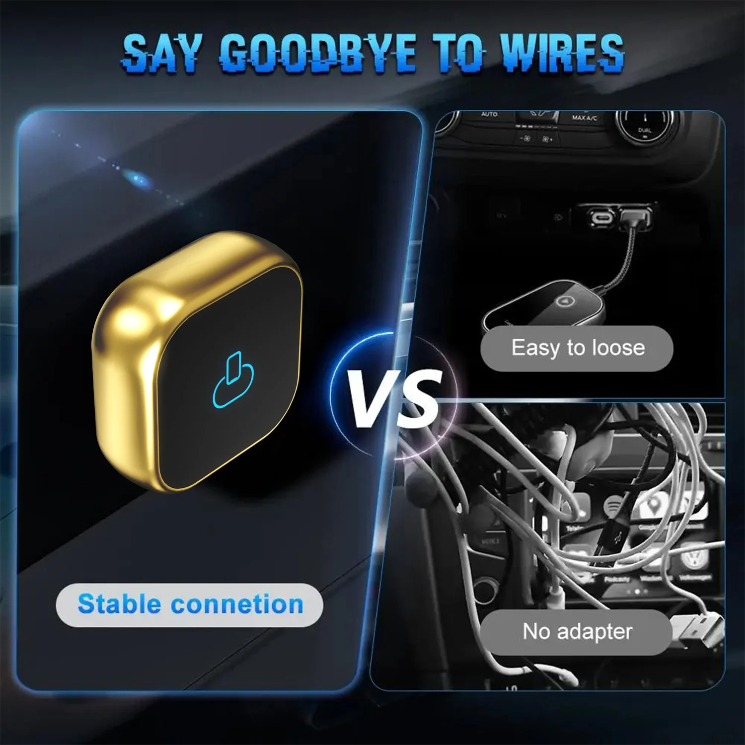 2025 Новый беспроводной адаптер Carplay, проводной к беспроводному Carplay и Android Auto Smart Box Plug Play для Volvo Benz Mg Kia Chery VW