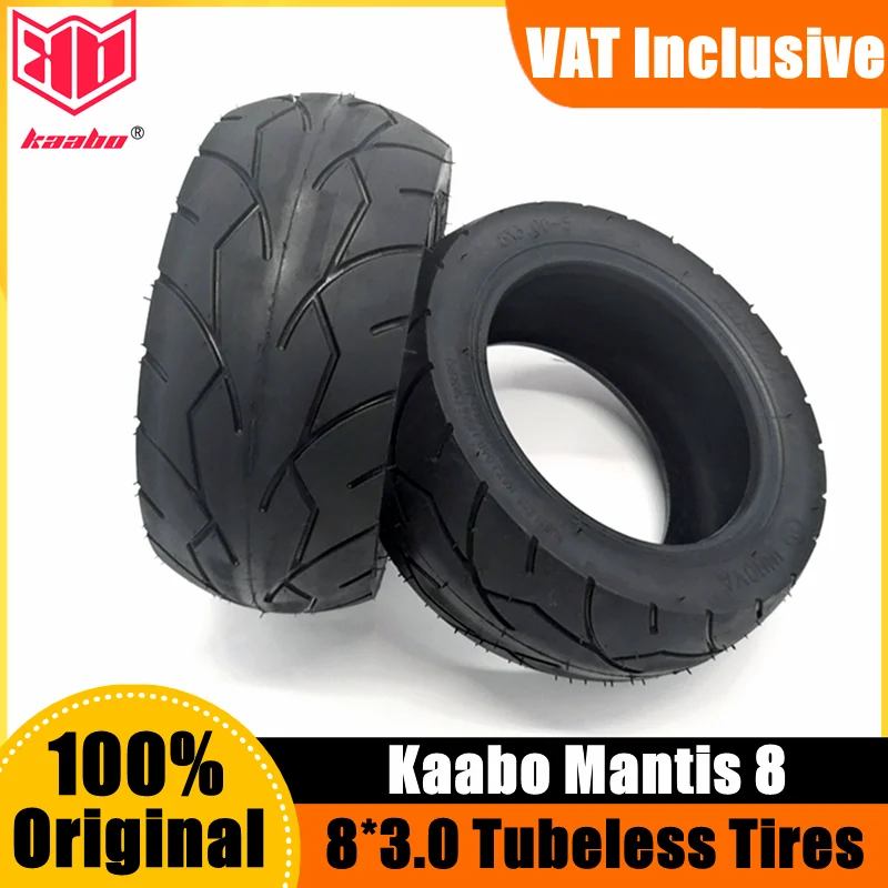 Original Kaabo 8*3.0 Inch Tubeless Tires Parts For Kaabo Mantis 8 Electric scooter Accessorie Replacement Vacuum Street Tire